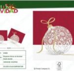 Servilleta de papel bola navidad