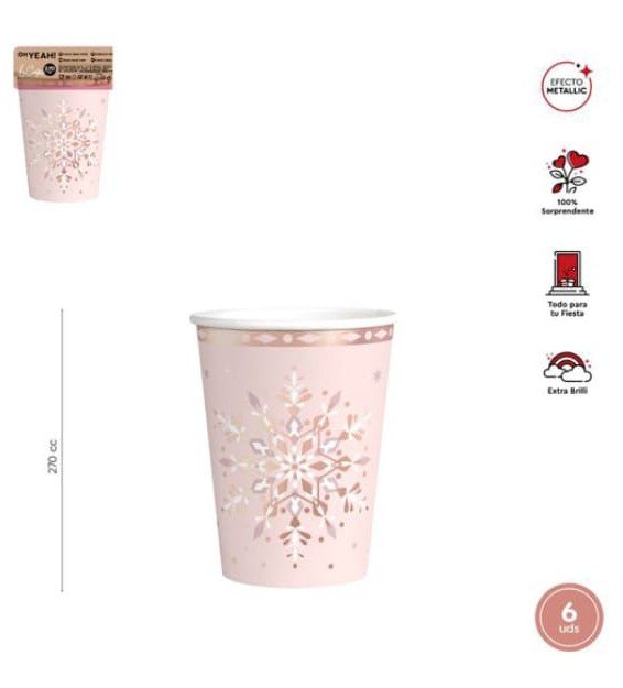 VASOS CARTON METALIZADO 270CC