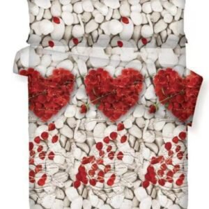 JUEGO DE FUNDA NORDICA 180 CORAZON