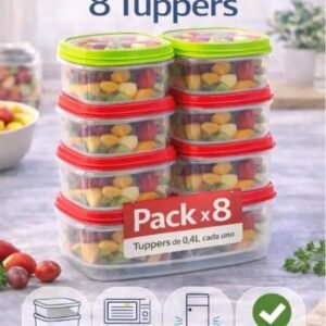 Pack de 8 tuppers