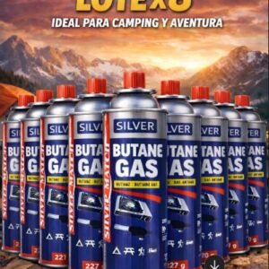 LOTE DE 8 GASES SILVER MATCH