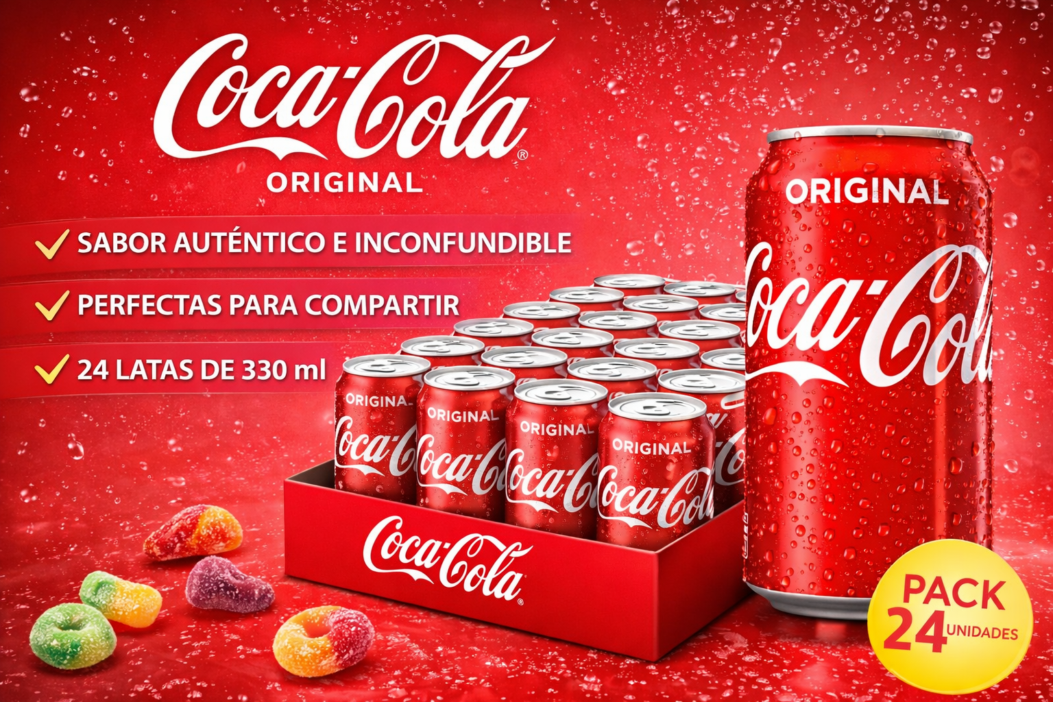 coca-cola pack de 24 unidades de 0.33cl